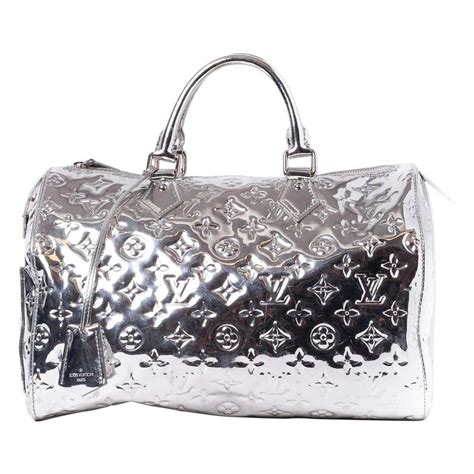 silver lv bag|silver metallic louis vuitton bag.